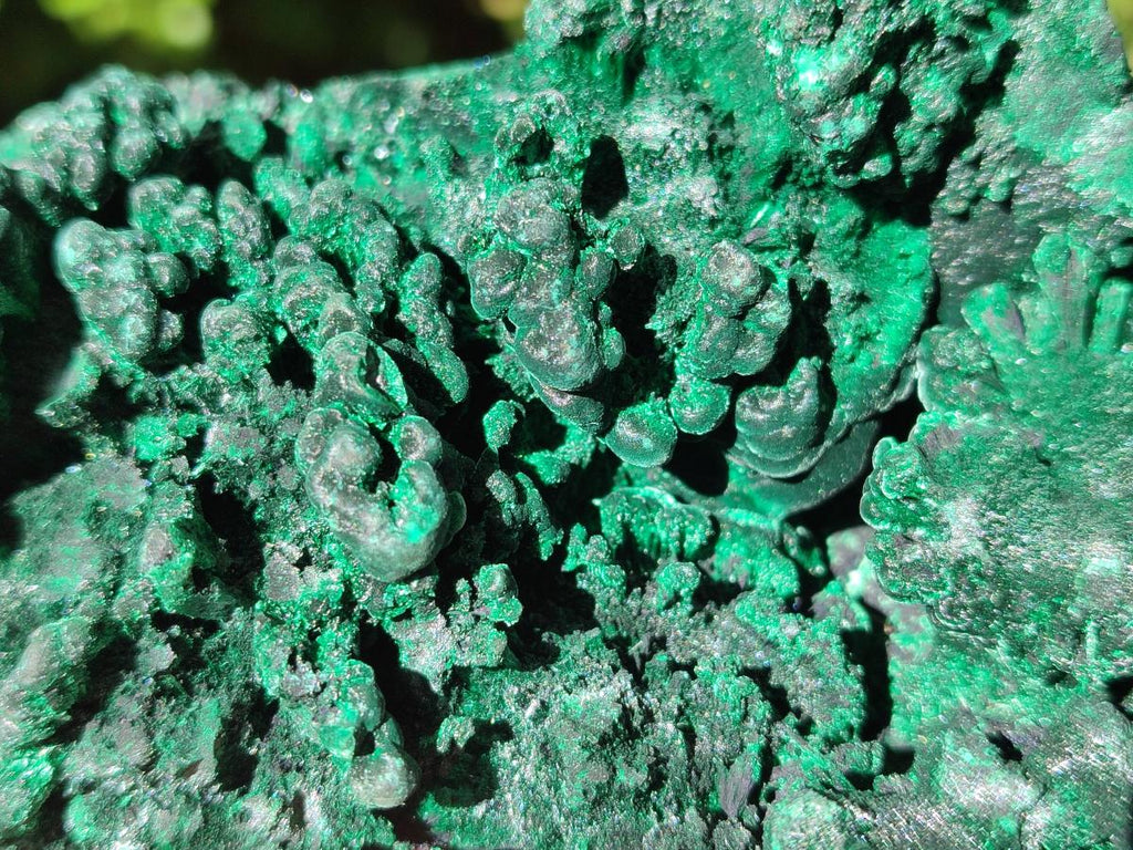 Natural Large Cabinet Size Silky Malachite Specimens x 2 From Kasompe, Congo