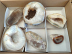 Polished Mix of Banded Agate Pieces x 6 From Madagascar