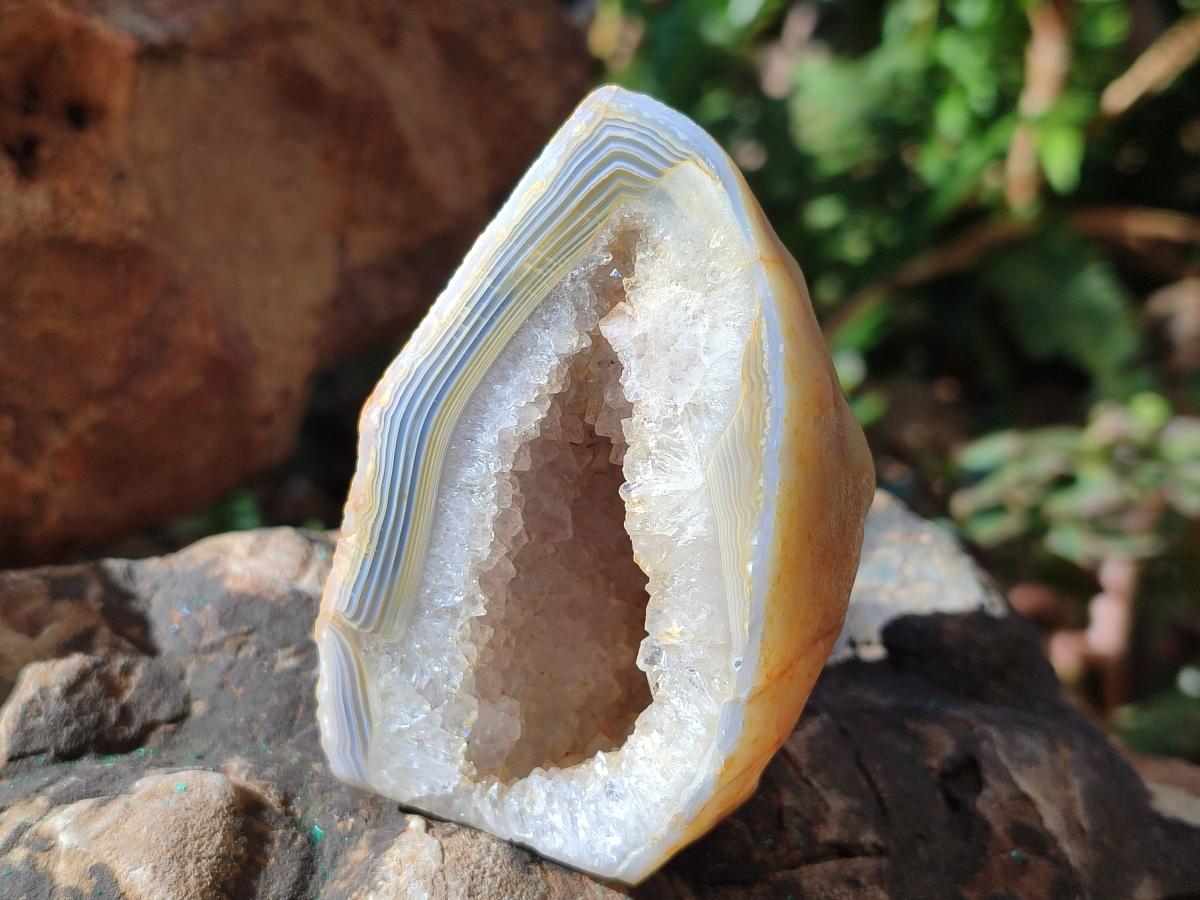 Polished Mix of Banded Agate Pieces x 6 From Madagascar