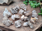 Natural Stacked Rhombohedral Calcite Specimens with Spearhead Crystals x 12 From Albert's Mountain, Lesotho