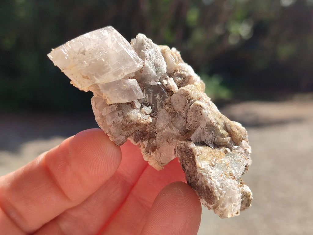 Natural Stacked Rhombohedral Calcite Specimens with Spearhead Crystals x 12 From Albert's Mountain, Lesotho