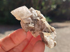 Natural Stacked Rhombohedral Calcite Specimens with Spearhead Crystals x 12 From Albert's Mountain, Lesotho
