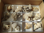 Natural Stacked Rhombohedral Calcite Specimens with Spearhead Crystals x 12 From Albert's Mountain, Lesotho
