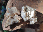 Natural Stacked Rhombohedral Calcite Specimens with Spearhead Crystals x 12 From Albert's Mountain, Lesotho
