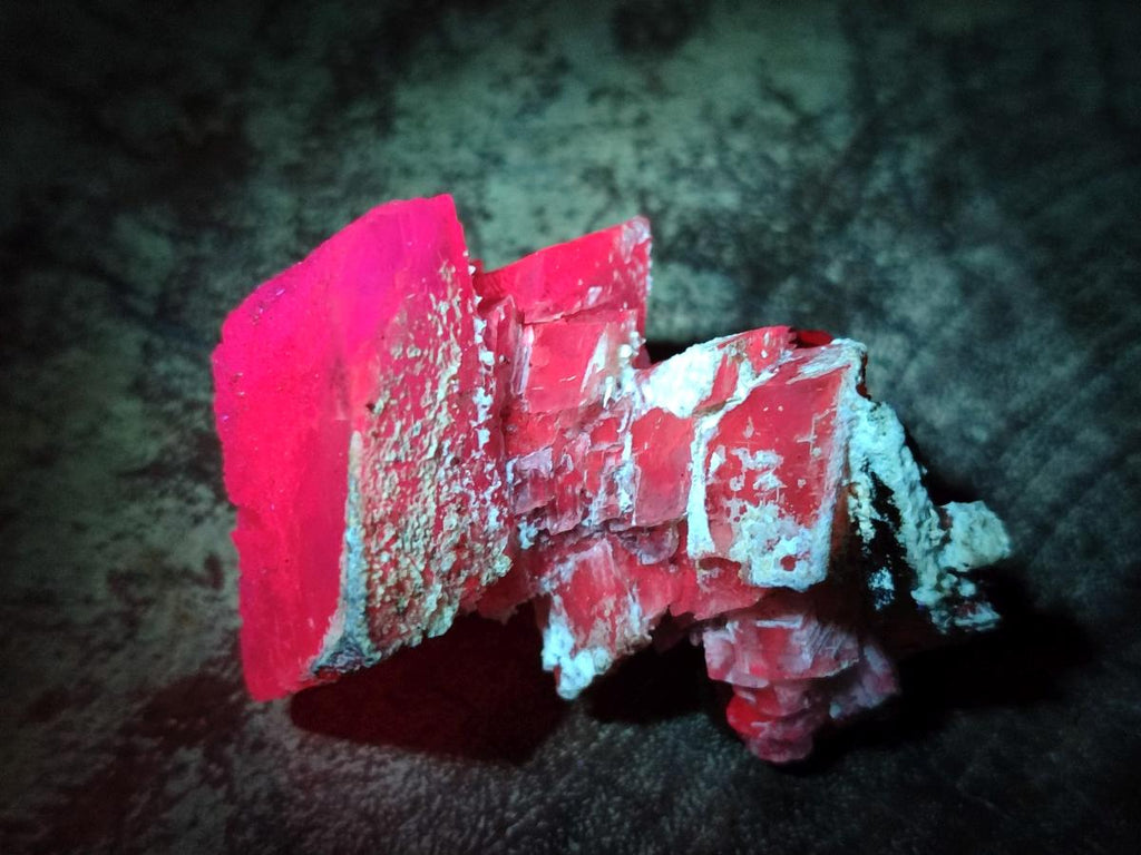Natural Stacked Rhombohedral Calcite Specimens with Spearhead Crystals x 12 From Albert's Mountain, Lesotho