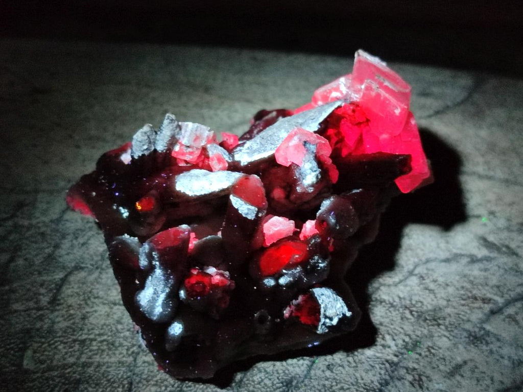 Natural Stacked Rhombohedral Calcite Specimens with Spearhead Crystals x 12 From Albert's Mountain, Lesotho