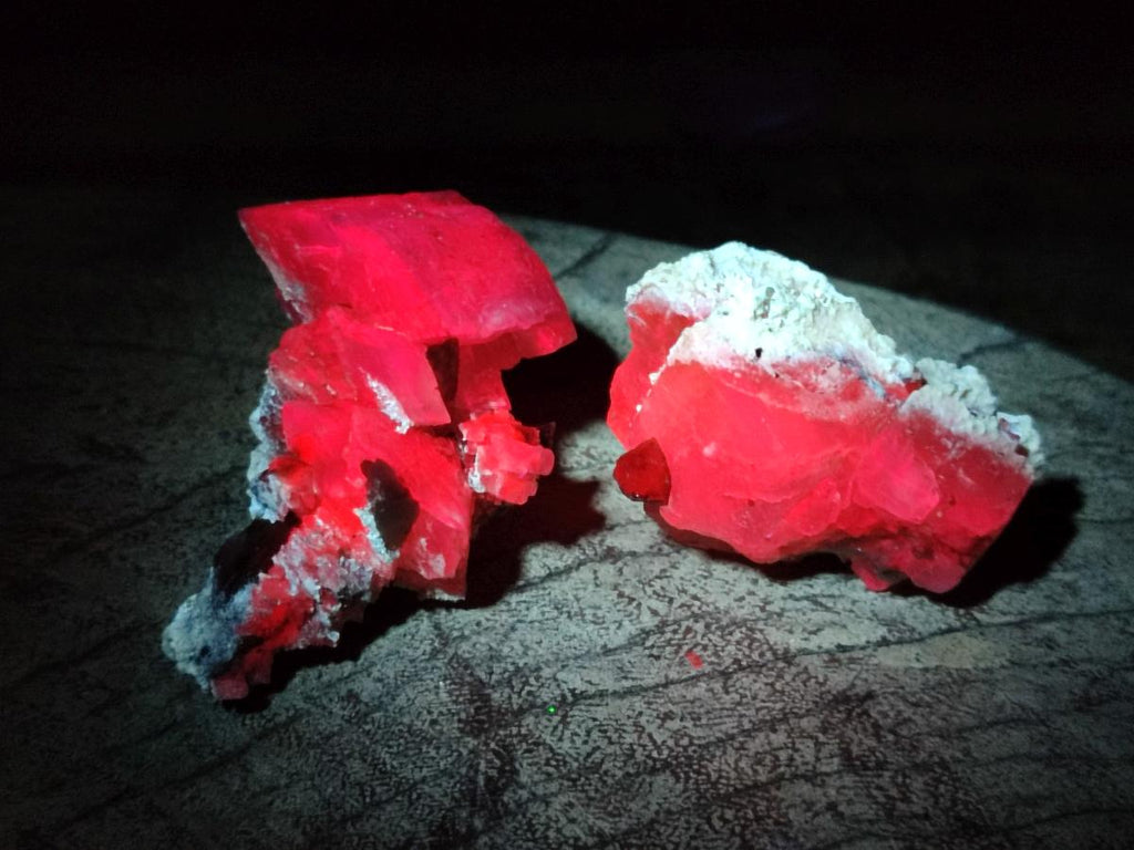 Natural Stacked Rhombohedral Calcite Specimens with Spearhead Crystals x 12 From Albert's Mountain, Lesotho