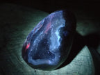 Polished and Natural Blue Lace Agate Standing Display Pieces and Free Form x 3 From Nsanje, Malawi
