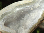 Polished and Natural Blue Lace Agate Standing Display Pieces and Free Form x 3 From Nsanje, Malawi
