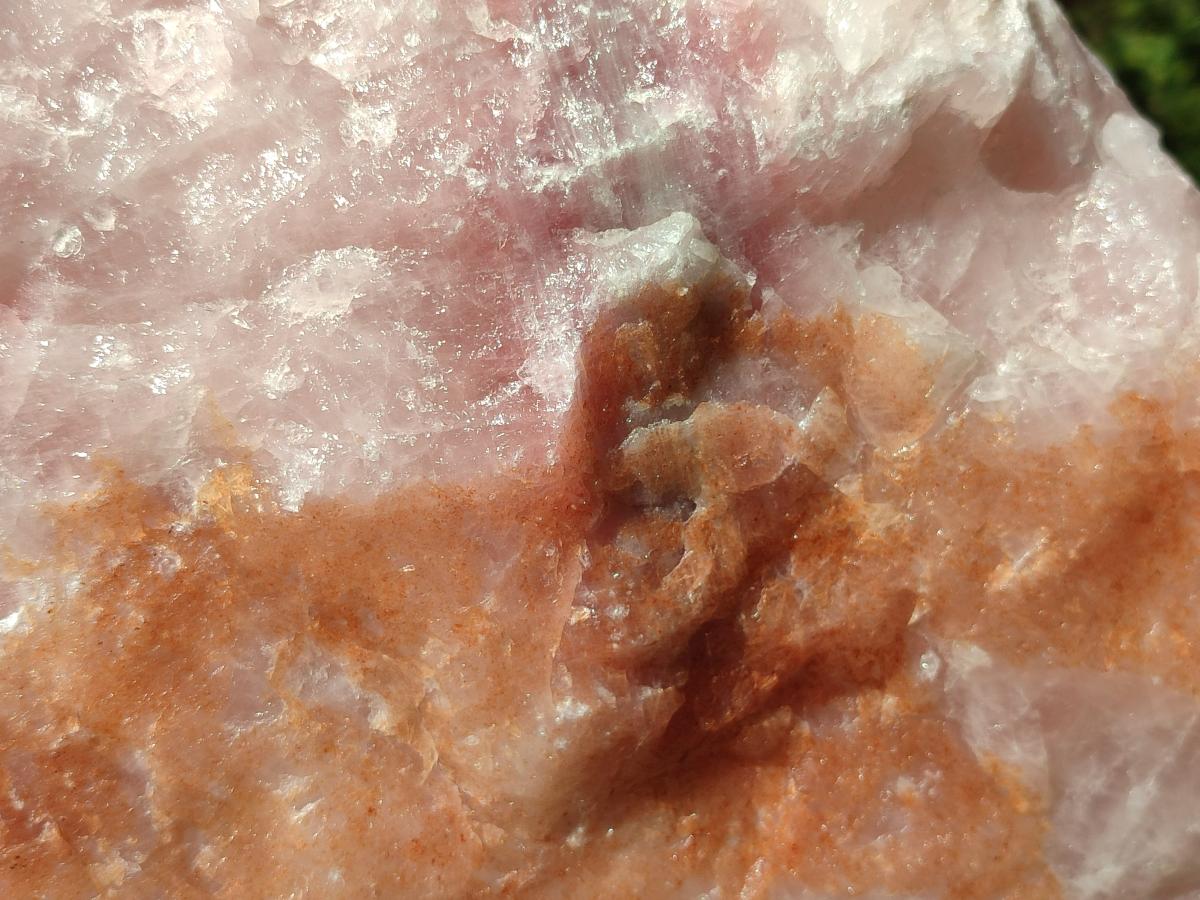 Natural XL Cobbed Rose Quartz Specimen x 1 From Northern Cape, South Africa