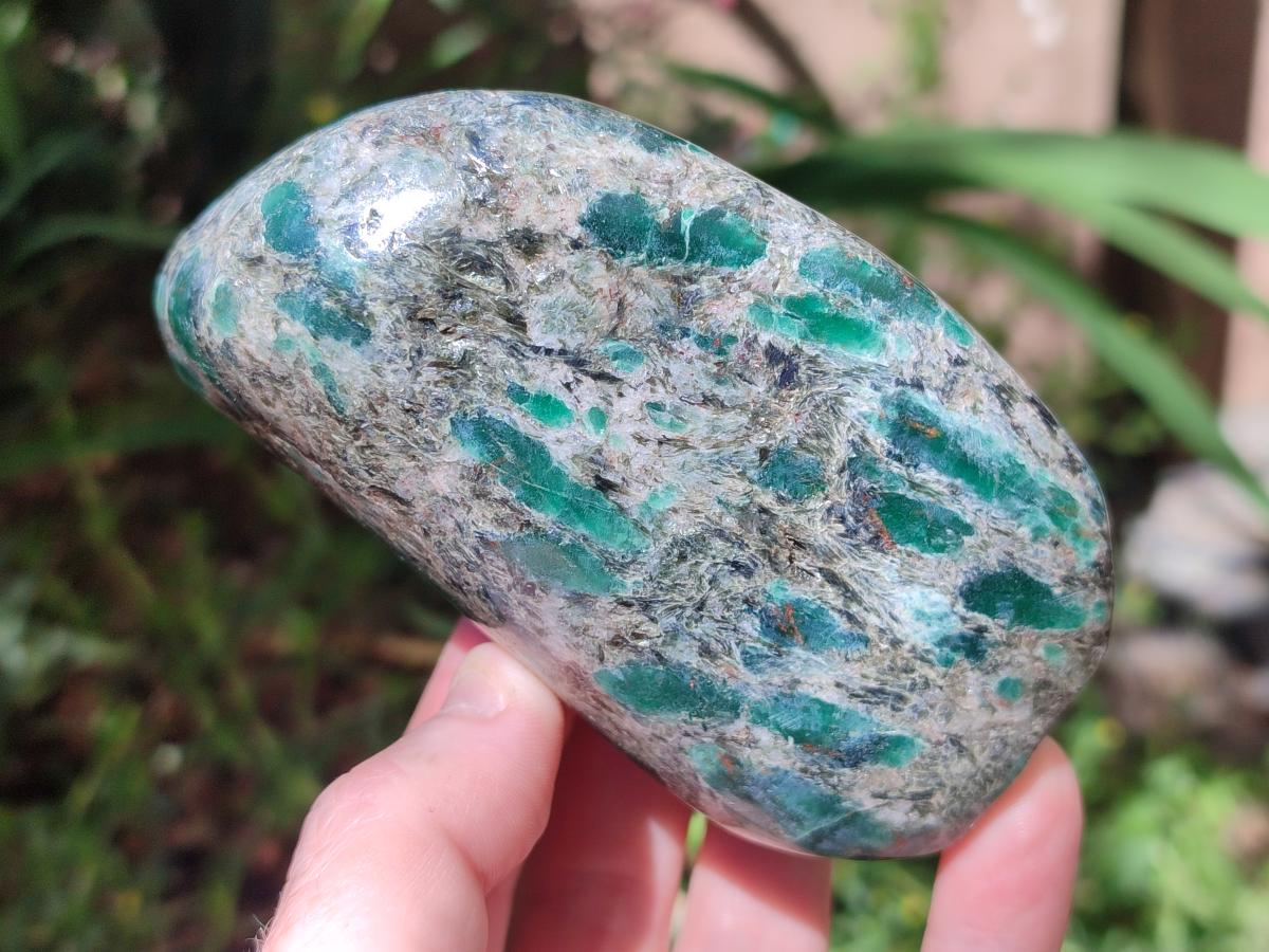 Polished Emerald Mica 'Mutokolite' Standing Display Pieces x 2 From Mutoko, Zimbabwe