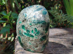 Polished Emerald Mica 'Mutokolite' Standing Display Pieces x 2 From Mutoko, Zimbabwe