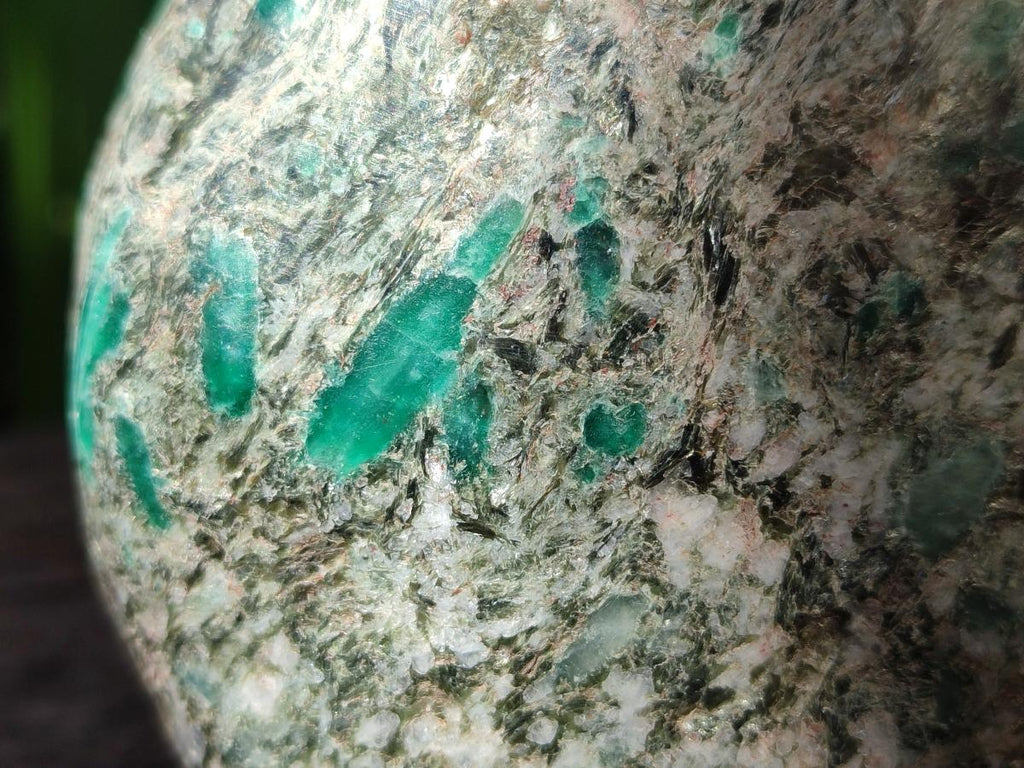 Polished Emerald Mica 'Mutokolite' Standing Display Pieces x 2 From Mutoko, Zimbabwe