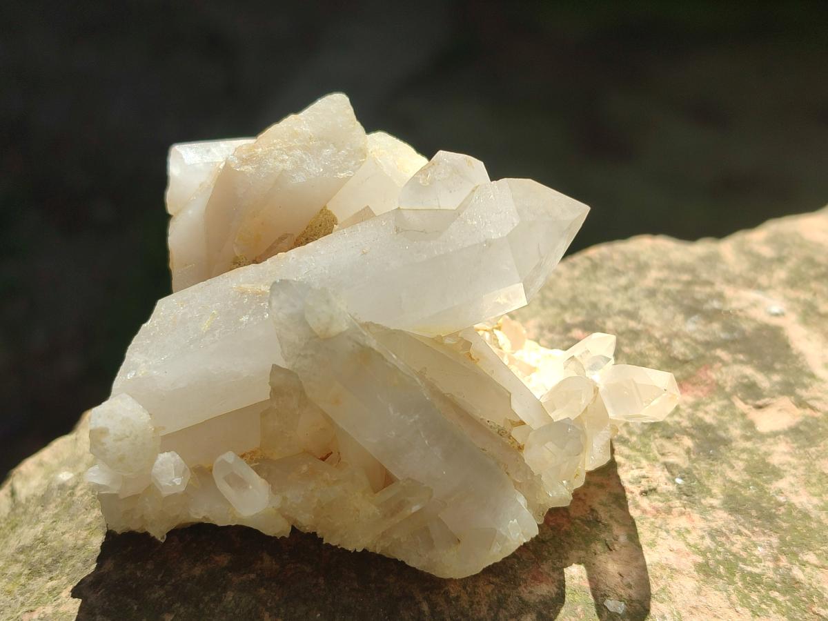 Natural Cascading Candle Quartz Crystals and Clusters x 12 From Antsirabe, Madagascar