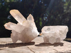 Natural Cascading Candle Quartz Crystals and Clusters x 12 From Antsirabe, Madagascar