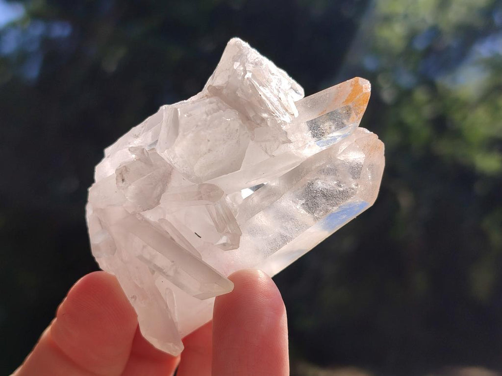 Natural Cascading Candle Quartz Crystals and Clusters x 12 From Antsirabe, Madagascar