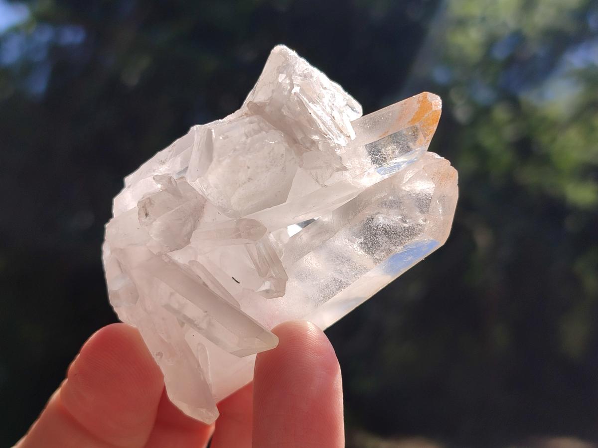 Natural Cascading Candle Quartz Crystals and Clusters x 12 From Antsirabe, Madagascar