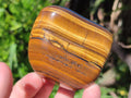 Polished Golden Tigers Eye Tumbled Free Forms x 6 From Prieska, South Africa