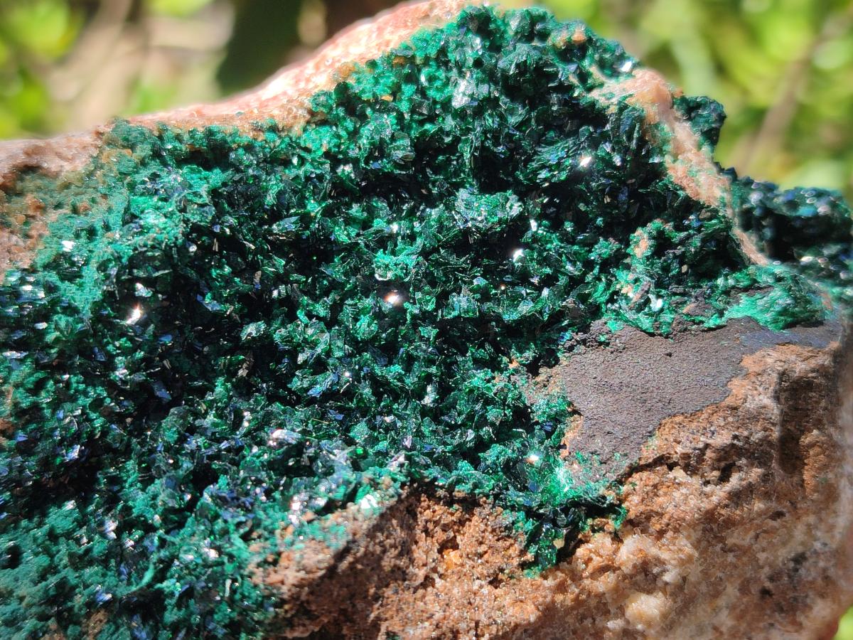 Natural Crystalline Malachite Specimens x 2 From Tenke Fungurume, Congo