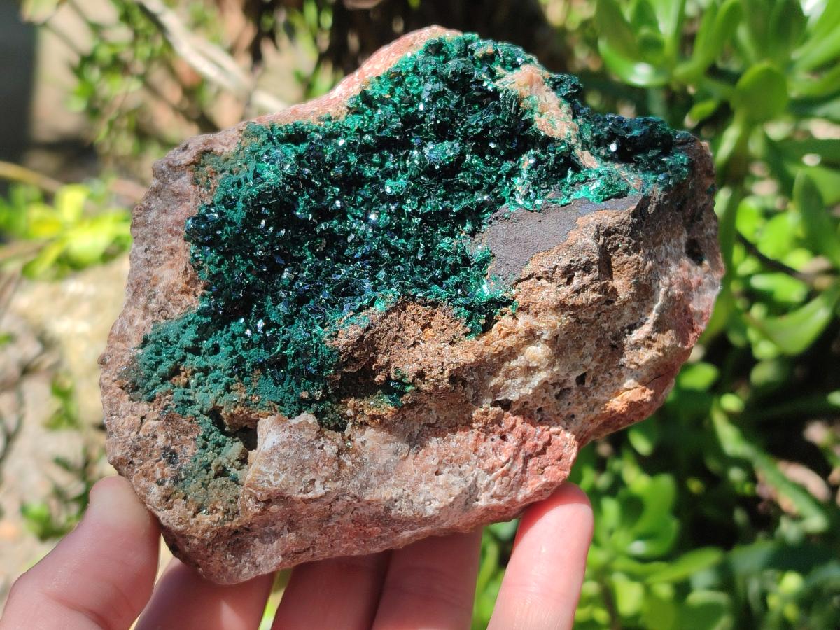 Natural Crystalline Malachite Specimens x 2 From Tenke Fungurume, Congo