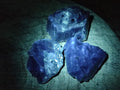 Natural Sky Blue Calcite Specimens with Metallic Titanium and Hematite x 24 From Spitzkop, Namibia - Toprock Gemstones and Minerals 