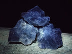 Natural Sky Blue Calcite Specimens with Metallic Titanium and Hematite x 24 From Spitzkop, Namibia - Toprock Gemstones and Minerals 