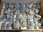 Natural Sky Blue Calcite Specimens with Metallic Titanium and Hematite x 24 From Spitzkop, Namibia - Toprock Gemstones and Minerals 