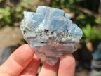 Natural Sky Blue Calcite Specimens with Metallic Titanium and Hematite x 24 From Spitzkop, Namibia - Toprock Gemstones and Minerals 