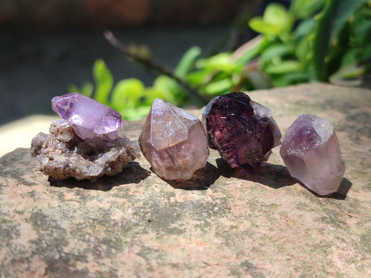 Natural Amethyst Crystals x 35 From Madagascar - Toprock Gemstones and Minerals 