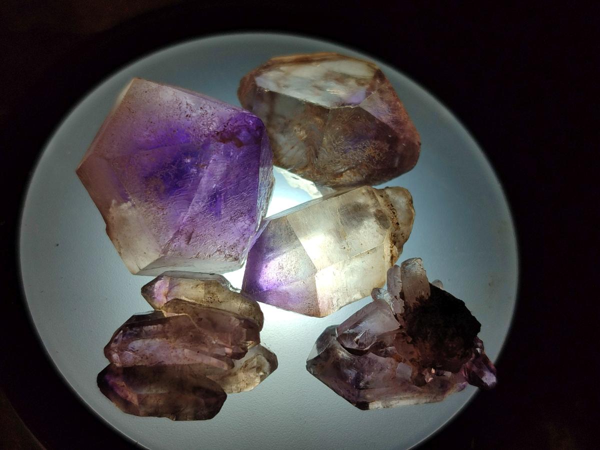 Natural Amethyst Crystals x 35 From Madagascar - Toprock Gemstones and Minerals 