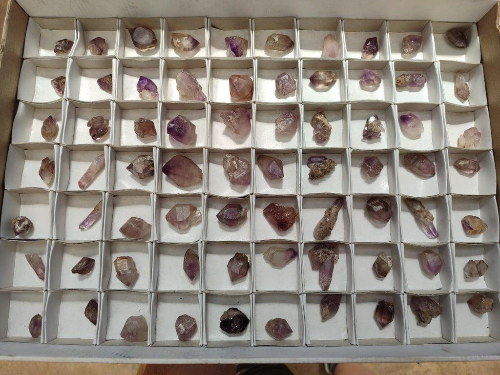 Natural Amethyst Crystals x 35 From Madagascar - Toprock Gemstones and Minerals 