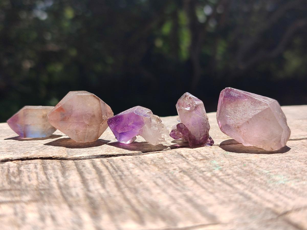 Natural Amethyst Crystals x 35 From Madagascar - Toprock Gemstones and Minerals 