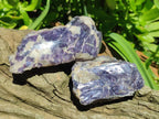 Polished One Side Silver Leaf Lepidolite Domed Nodules x 12 From Zimbabwe - Toprock Gemstones and Minerals 
