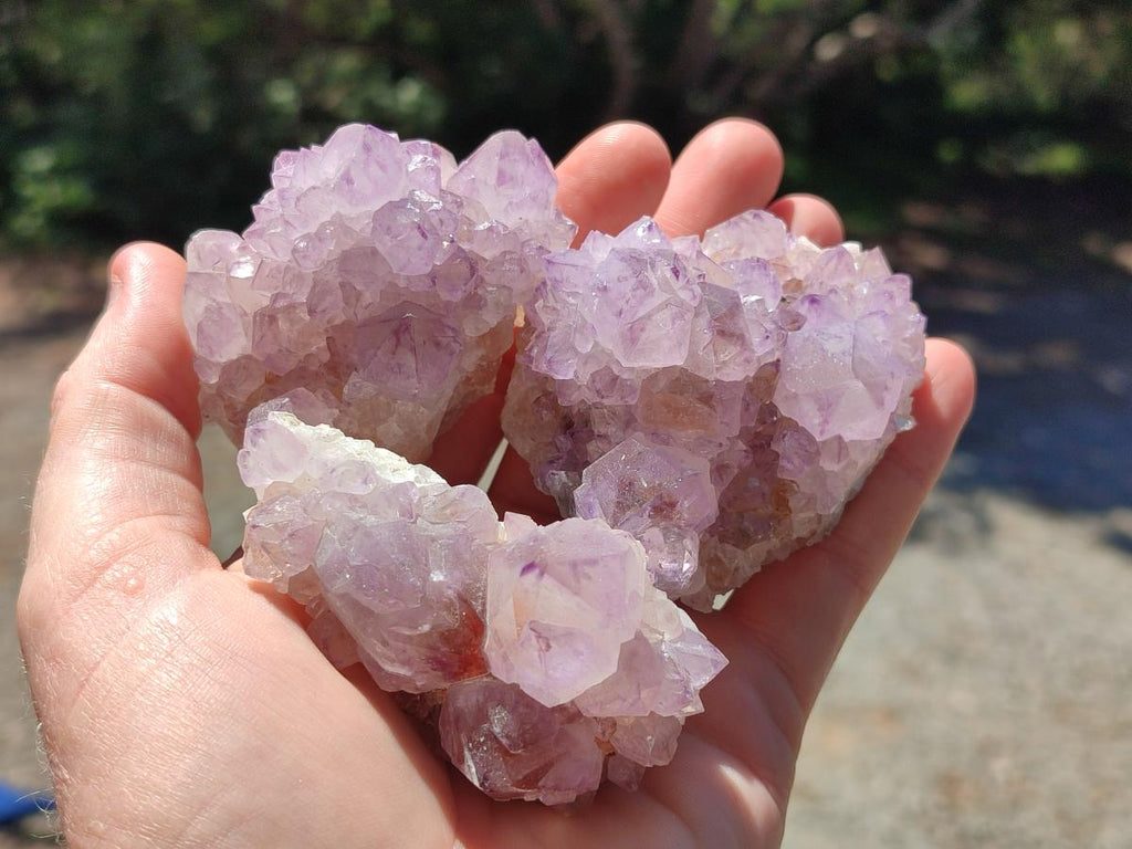 Natural Spirit Amethyst Clusters x 12 From Boekenhouthoek, South Africa - Toprock Gemstones and Minerals 