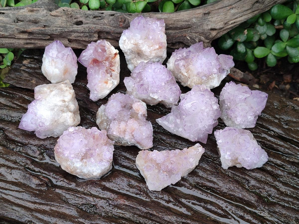 Natural Spirit Amethyst Clusters x 12 From Boekenhouthoek, South Africa - Toprock Gemstones and Minerals 