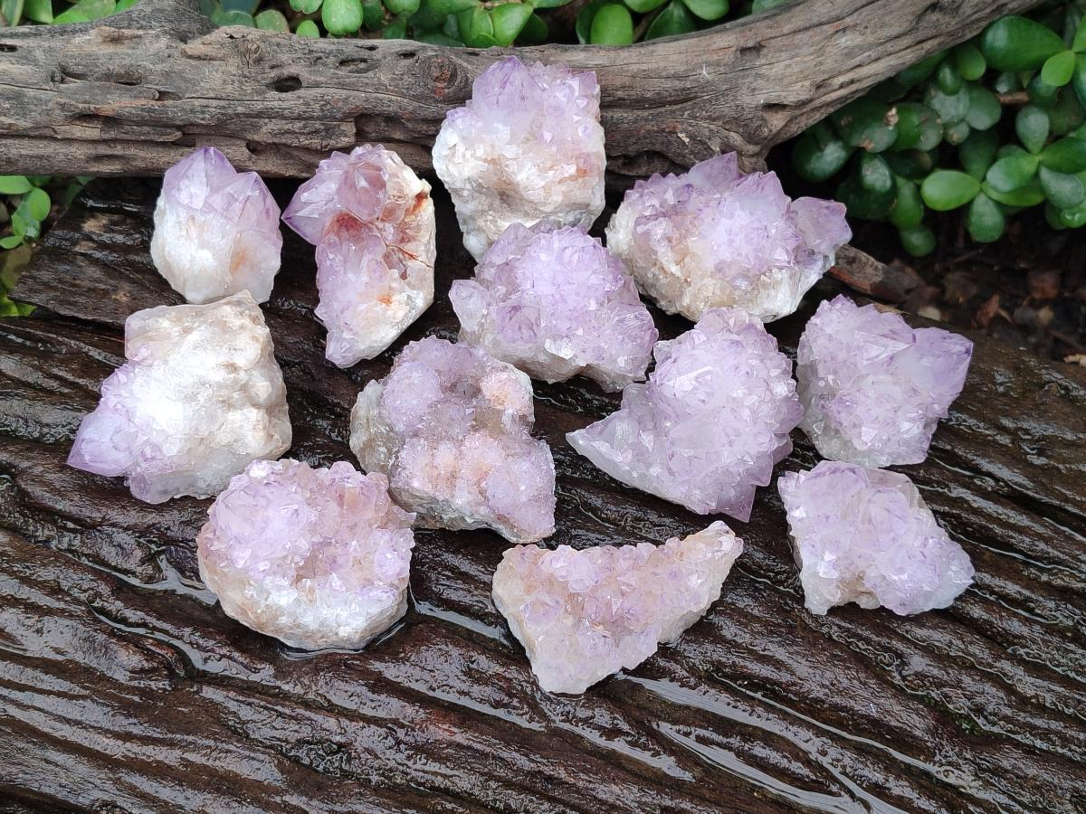 Natural Spirit Amethyst Clusters x 12 From Boekenhouthoek, South Africa - Toprock Gemstones and Minerals 