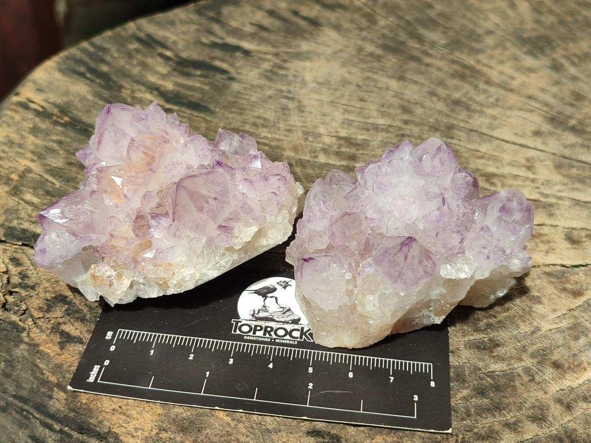 Natural Spirit Amethyst Clusters x 12 From Boekenhouthoek, South Africa - Toprock Gemstones and Minerals 