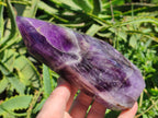 Polished Chevron Amethyst Display Crystals x 2 From Zambia - Toprock Gemstones and Minerals 