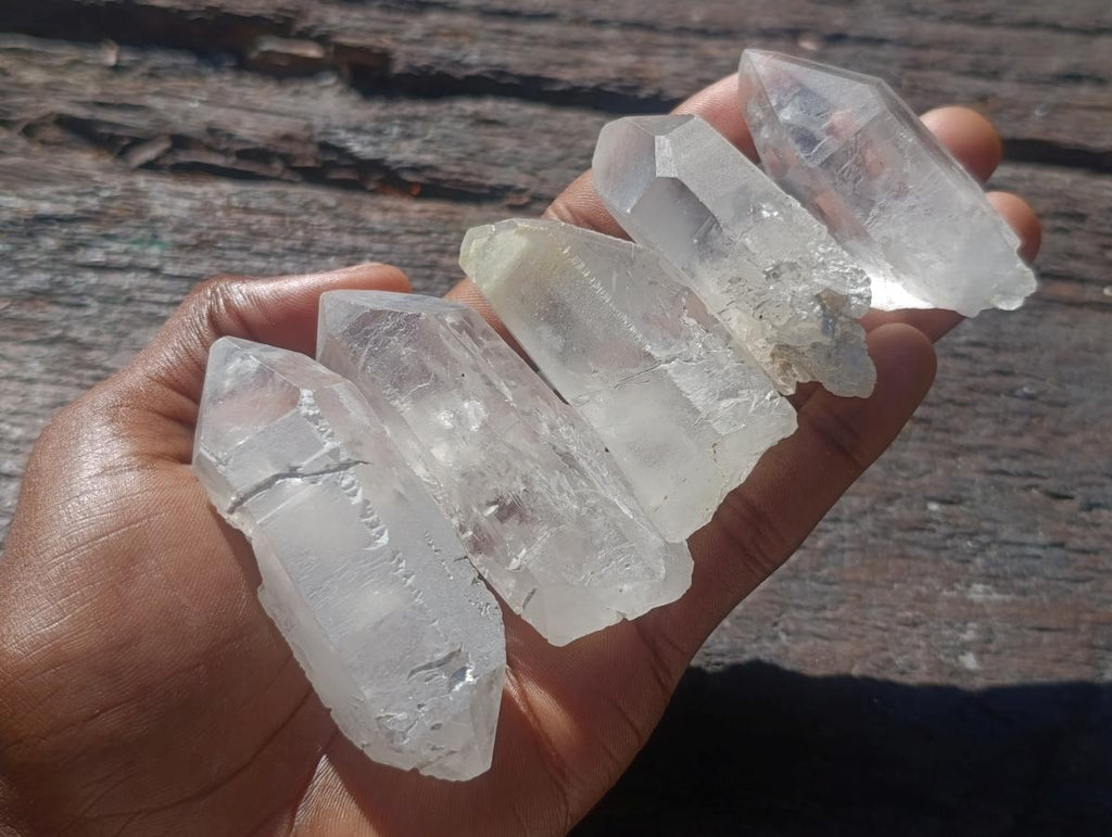 Natural Clear Mpika Quartz Crystals x 26 From Mpika, Zambia - Toprock Gemstones and Minerals 