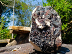 Natural Large Blacknite Cluster with Smokey Quartz x 1 From Ambositra, Madagascar - Toprock Gemstones and Minerals 