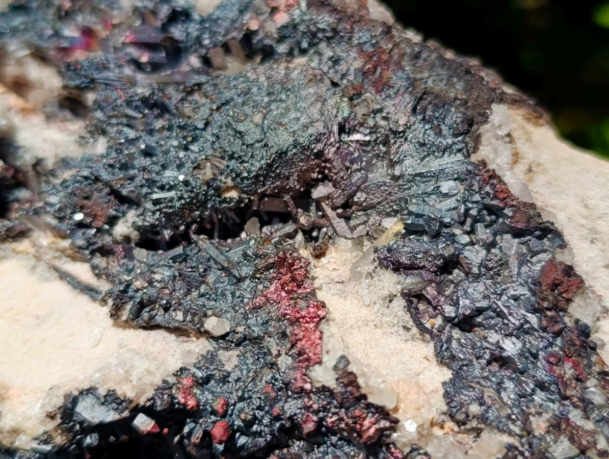Natural Large Blacknite Cluster with Smokey Quartz x 1 From Ambositra, Madagascar - Toprock Gemstones and Minerals 