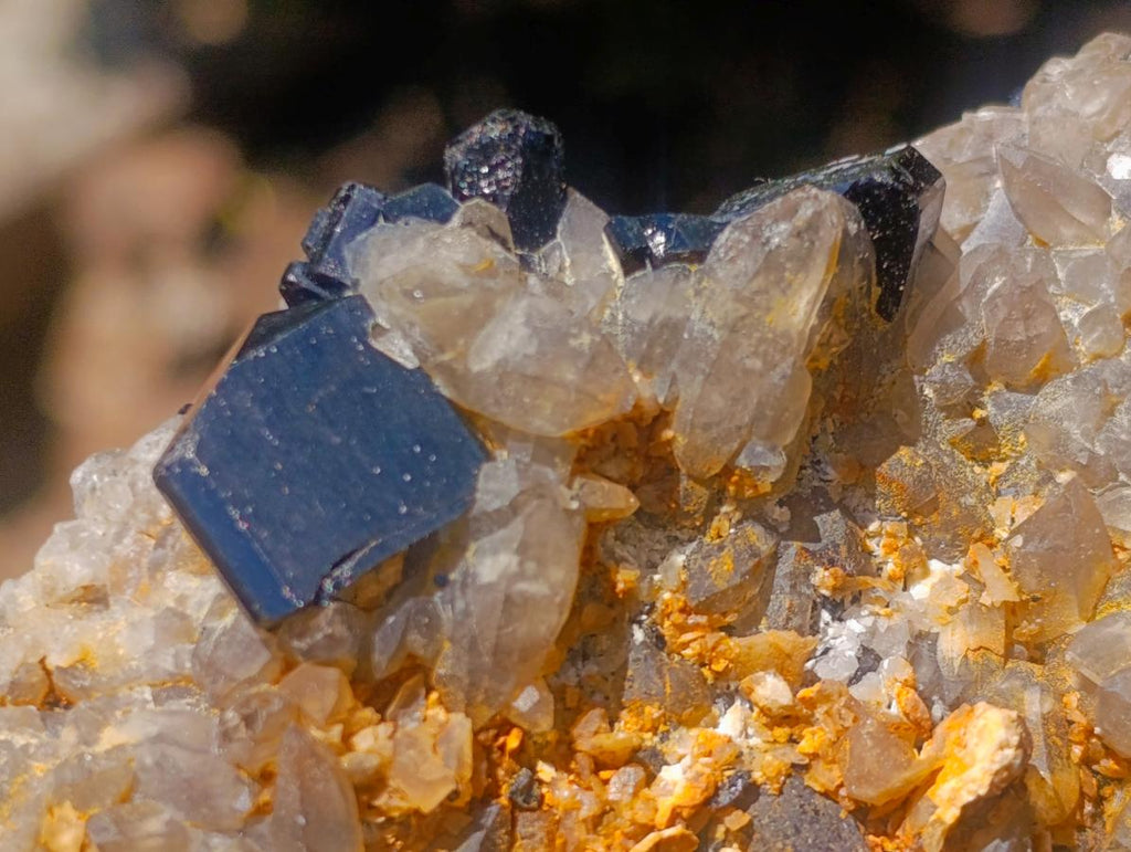Natural Schorl Black Tourmaline with Associated Minerals x 6 From Erongo, Namibia - Toprock Gemstones and Minerals 