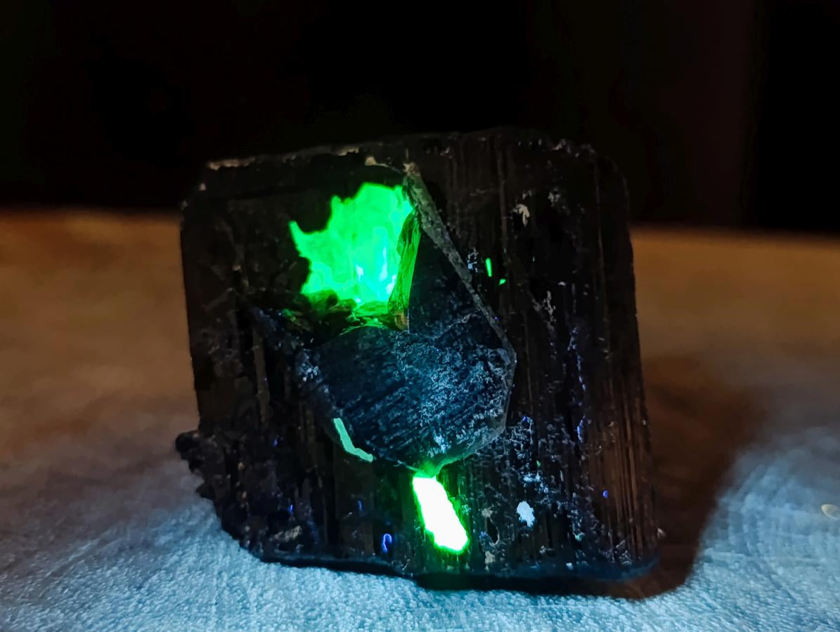 Natural Schorl Black Tourmaline with Associated Minerals x 6 From Erongo, Namibia - Toprock Gemstones and Minerals 