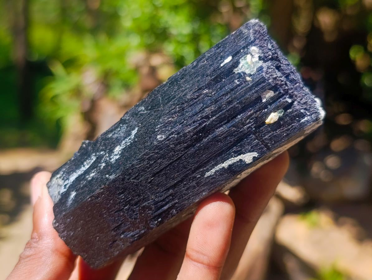 Natural Schorl Black Tourmaline with Associated Minerals x 6 From Erongo, Namibia - Toprock Gemstones and Minerals 