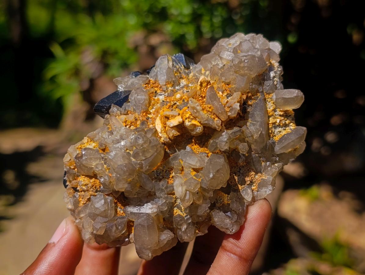 Natural Schorl Black Tourmaline with Associated Minerals x 6 From Erongo, Namibia - Toprock Gemstones and Minerals 