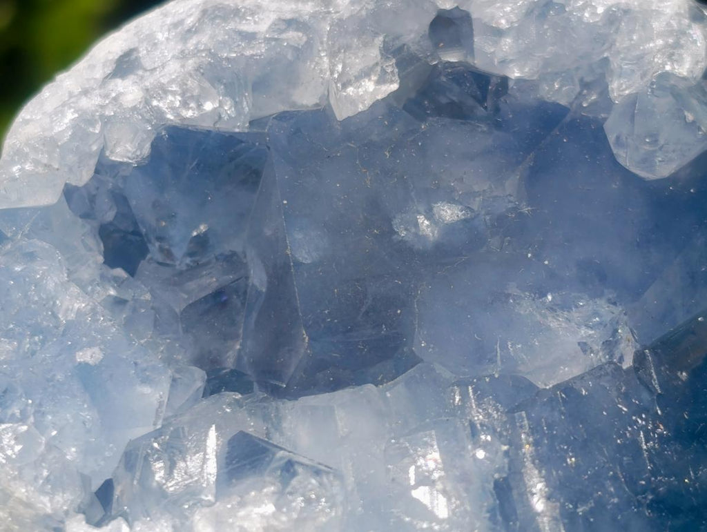 Natural Blue Celestite Specimens x 2 From Sakoany, Madagascar - Toprock Gemstones and Minerals 