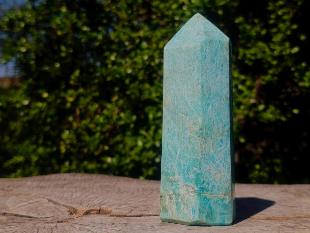 Polished Amazonite Display Crystals x 2 From Madagascar - Toprock Gemstones and Minerals 
