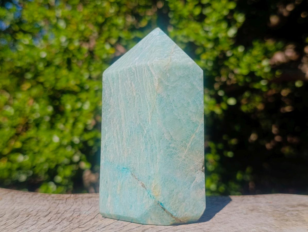 Polished Amazonite Display Crystals x 2 From Madagascar - Toprock Gemstones and Minerals 