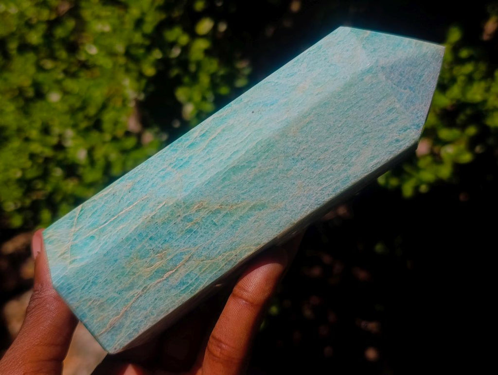 Polished Amazonite Display Crystals x 2 From Madagascar - Toprock Gemstones and Minerals 