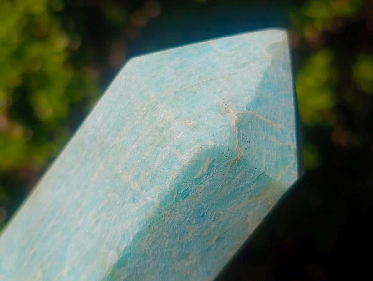Polished Amazonite Display Crystals x 2 From Madagascar - Toprock Gemstones and Minerals 